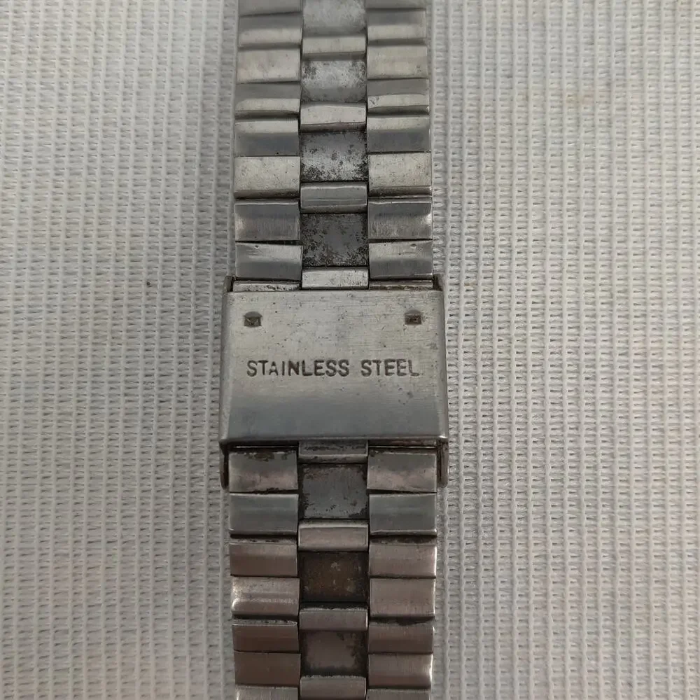 Vintage Movado Stainless Steel Museum Watch Black Dial REPAIR/PARTS